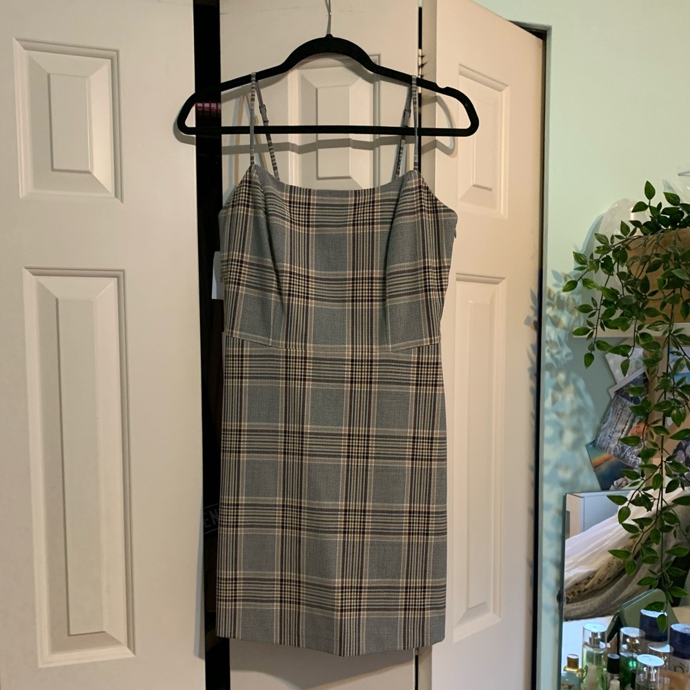 Aritzia plaid dress
